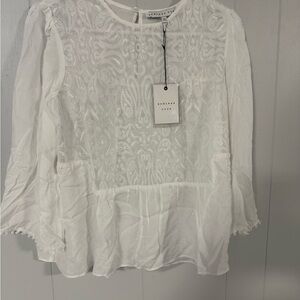Endless Rose NWT Small White Lace Detail Women's Top